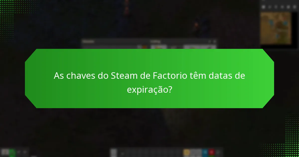Como posso proteger a minha conta do Steam ao usar uma chave de Factorio?