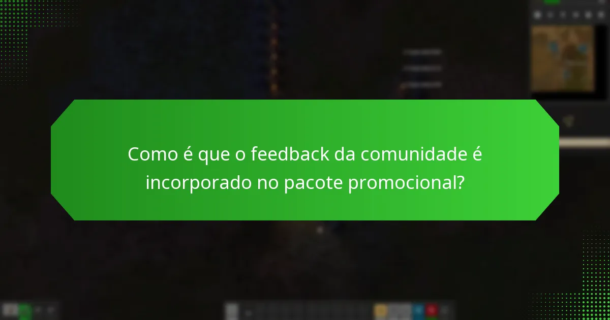 Como é que o pacote promocional de Factorio envolve a comunidade?