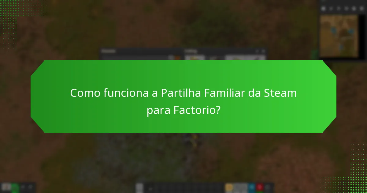 Quais são as diretrizes para partilhar uma chave Steam de Factorio?