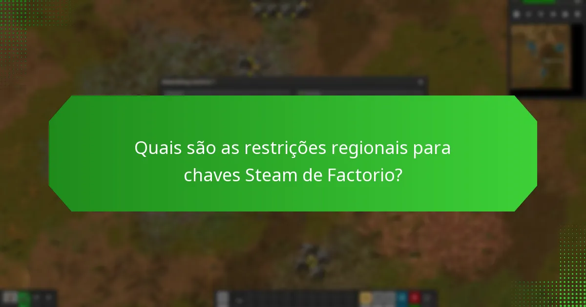 Onde posso comprar uma chave Steam para Factorio?