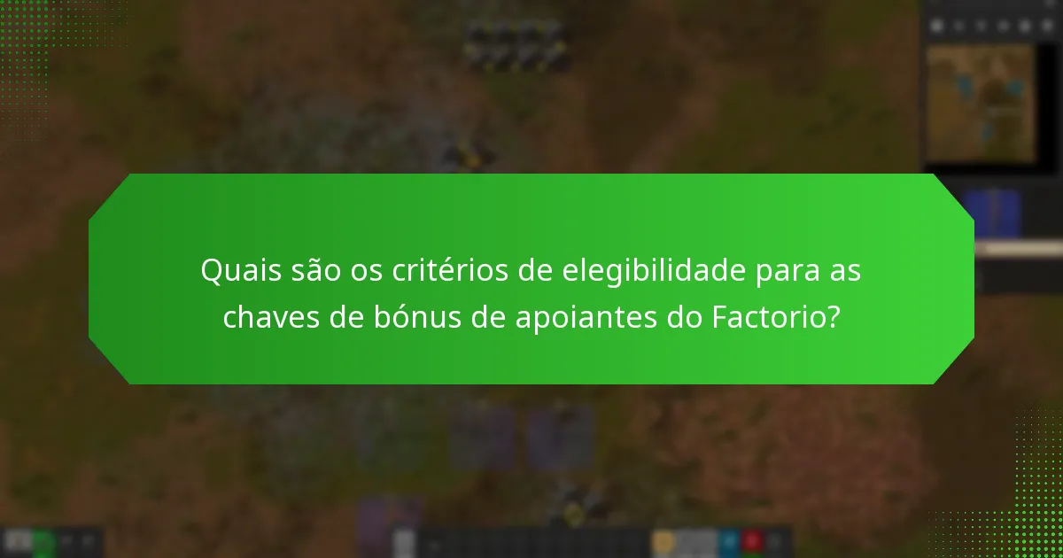 Como se relacionam os pacotes promocionais com as chaves de bónus de apoiantes do Factorio?