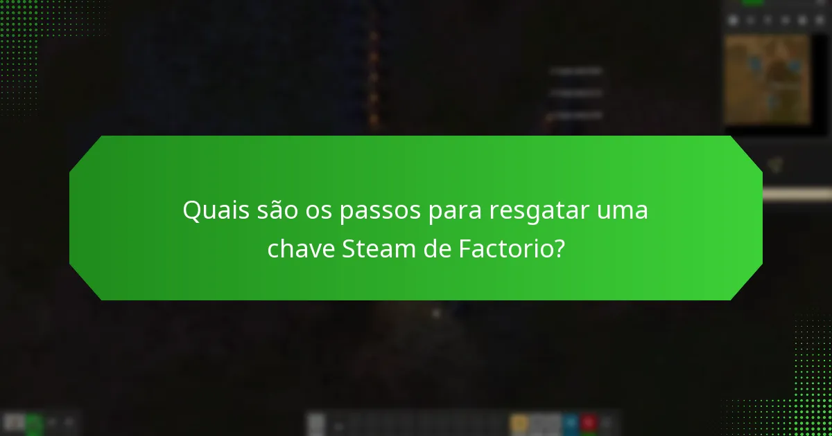 Quais pacotes promocionais incluem chaves Steam de Factorio?
